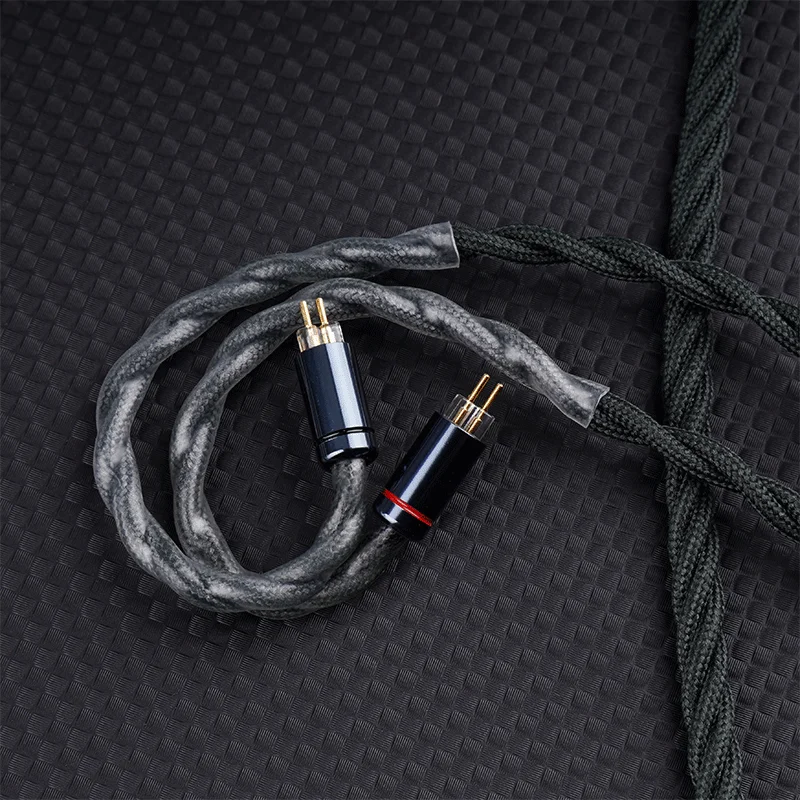 NiceHCK-Câble audio HIFI en cuivre plaqué argent MeetAlice 6N, haute conductivité, 3.5mm, 2.5mm, 4.4mm, MMCX, 2 broches pour Blessing3 Yporcelain