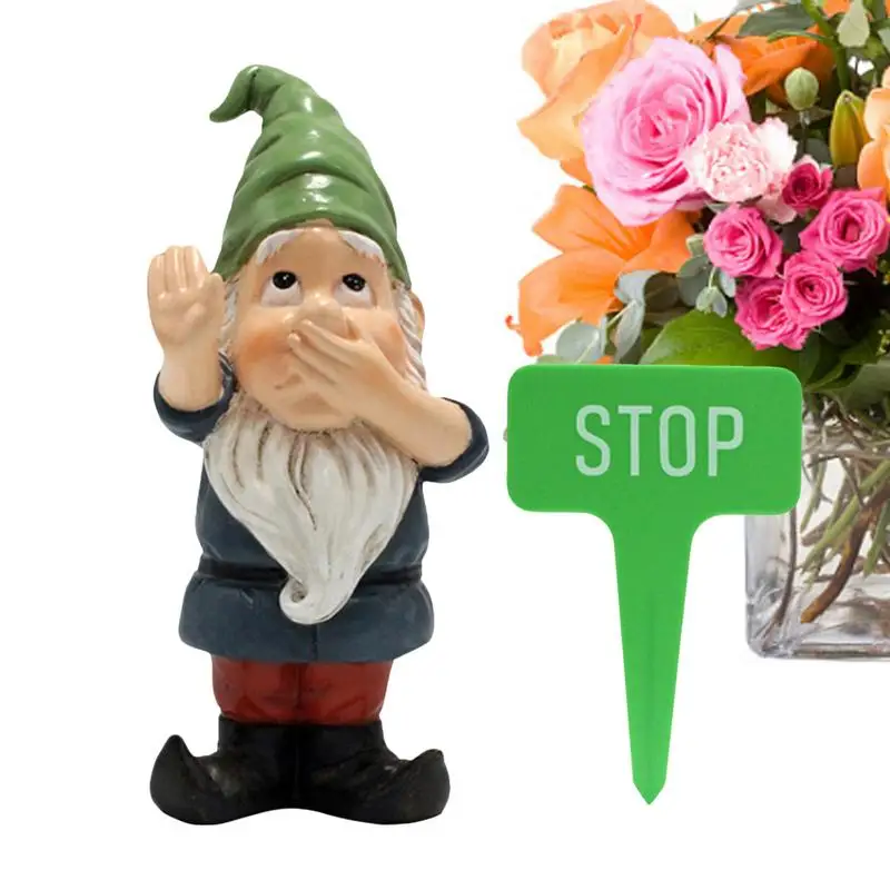 Garden Gnome Outdoor Decor  Weather Resistant Durable | Eye Catching Garden Decor for Flower Pot Lawn Ground Yard Decorations