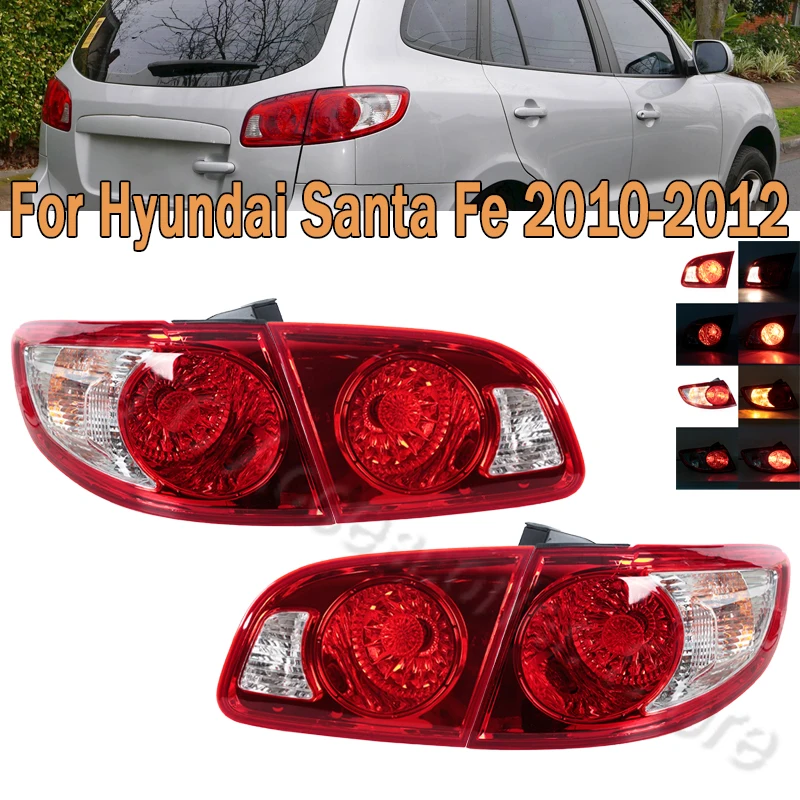 

Car Tail Light Assembly Rear Turn SIgnal Lamp Fog Lamp Reversing Light For Hyundai Santa Fe 2007 2008 2009 924022B000 924052B000