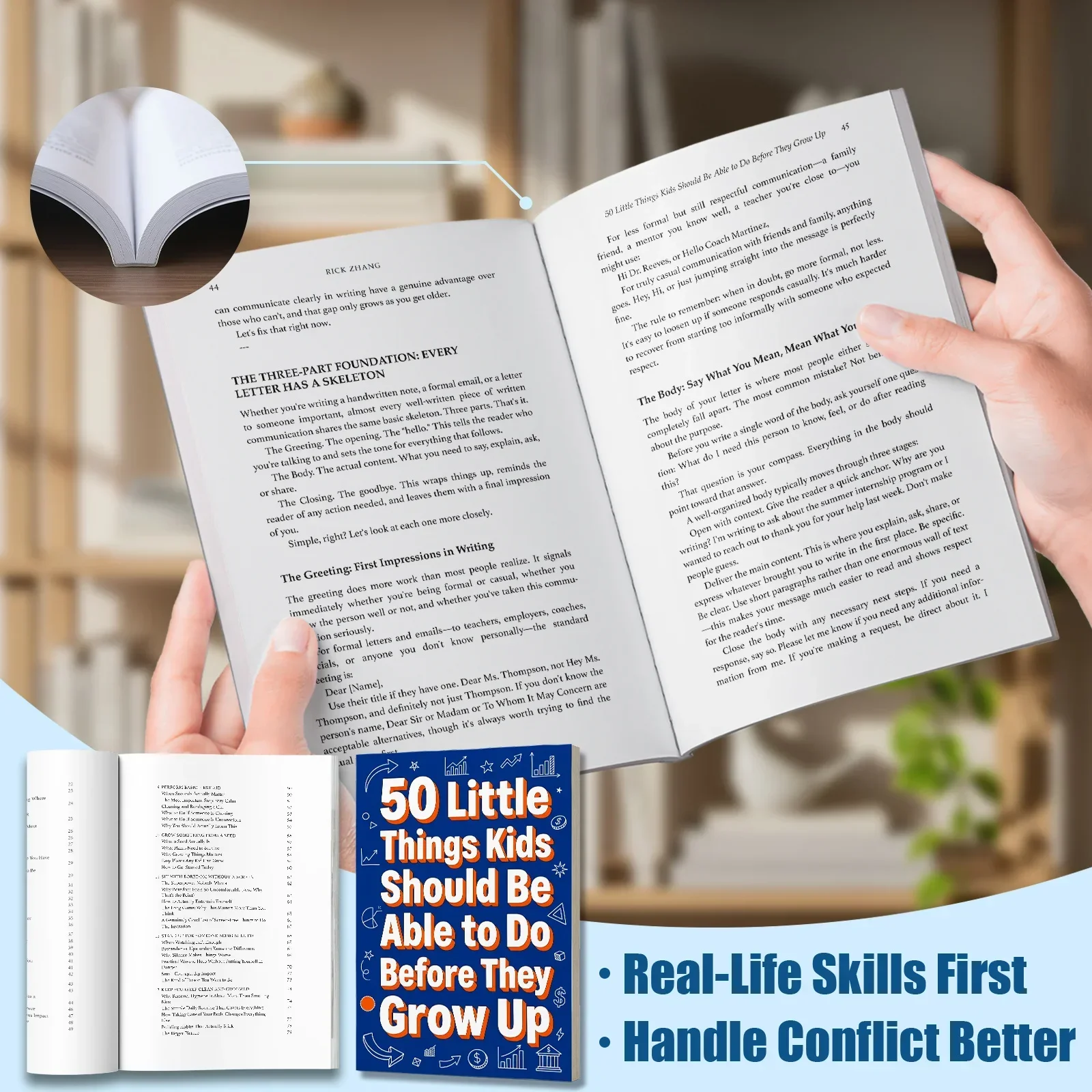 3-Book Kids Life Skills and Independence Book Set, Household Skills, Daily Tasks and Practical Abilities Guide for Children