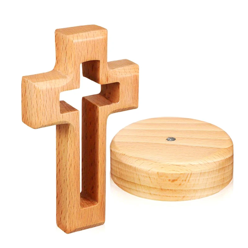 Crucifijo de Jesús de madera vintage, estatua de cruz para mesa, adorno religioso cristiano clásico, decoración exquisita para el hogar o la iglesia