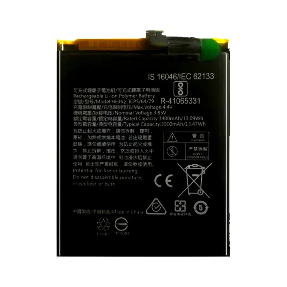 

Long Lasting Mobile Phone Battery 3400mAh For Nokia 8.1 2018 3.1 Plus