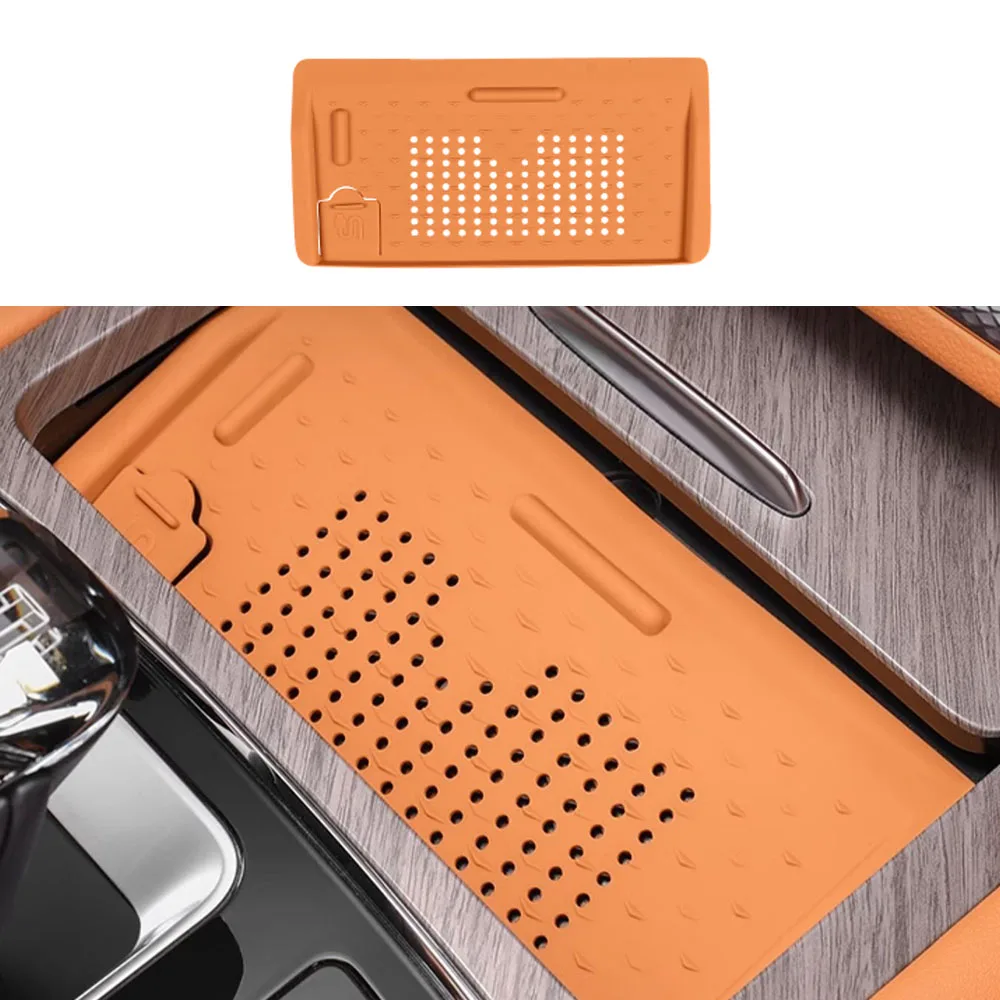 

For GWM Tank 500 Hi4-T Hi4-Z Wireless Charging Silicone Pad Dustproof Products Interior Shock-absorbing And Anti-skid Pads