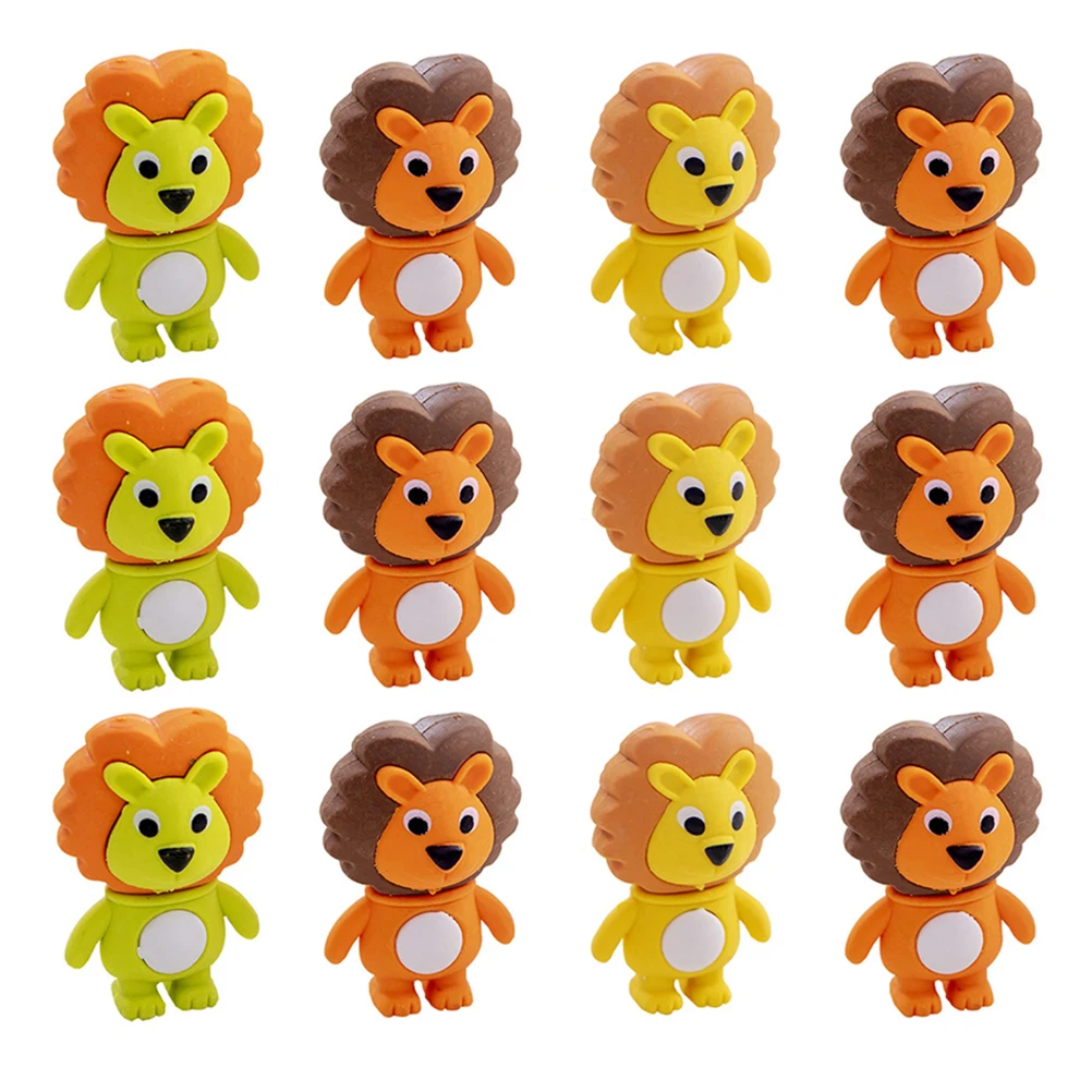 

16 Pcs Puzzle Cartoon Eraser Child Erasers for Kids Children Stationery Tpr Cute
