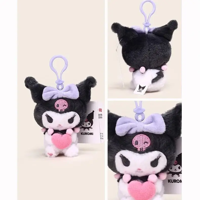 Oryginalne pluszaki Sanrio Hello Kitty Kuromi Melody Cinnamoroll, zawieszka, breloczek do kluczy, anime, prezent urodzinowy