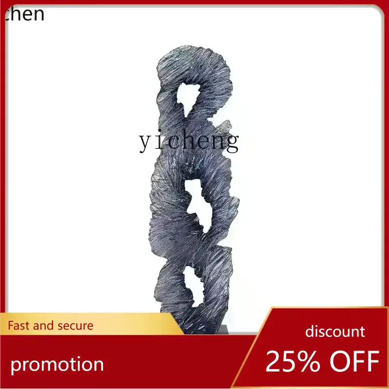 ZML  transparent resin sculpture coral shape office ornament villa home soft decoration