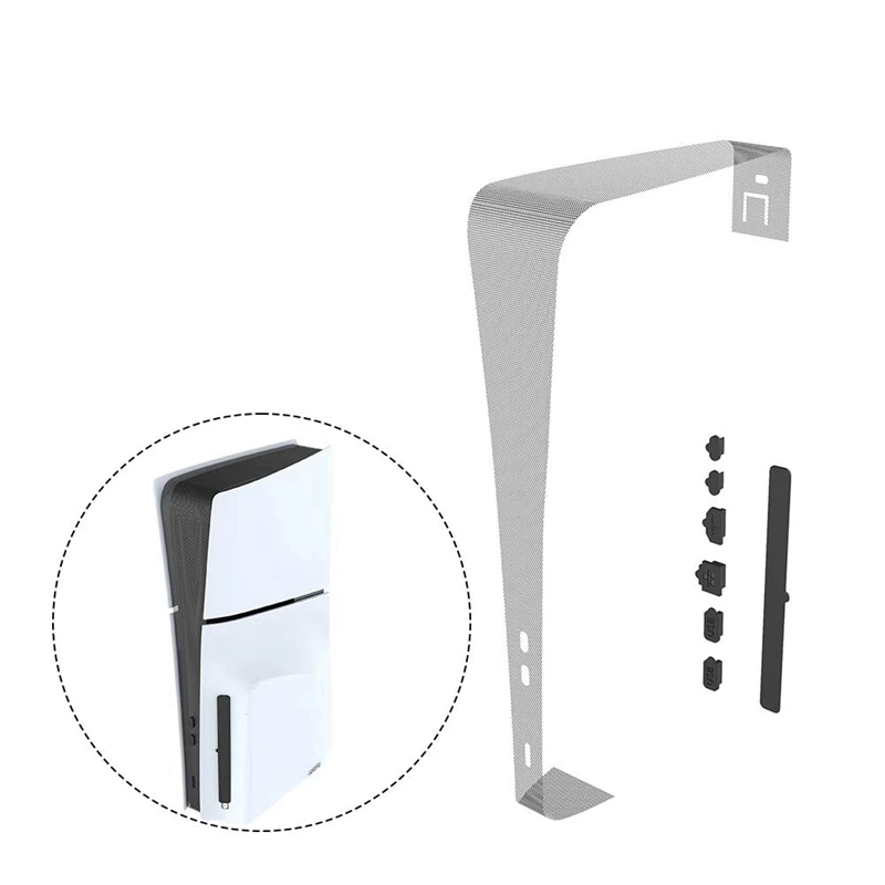 Dust Plug Spare Parts For PS5 Slim Game Console Dust Proof Filter Cover For Sony Playstation 5 Slim Dust Proof Kit