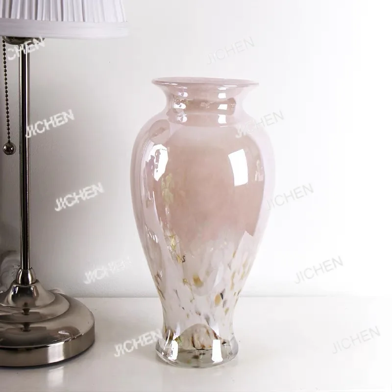 

Легкая роскошная глазурованная ретро-ваза, декоративная ваза для сервировки стола, художественное украшение для дома, декоративная гидропонная стеклянная ваза для цветов в стиле легкой роскоши.