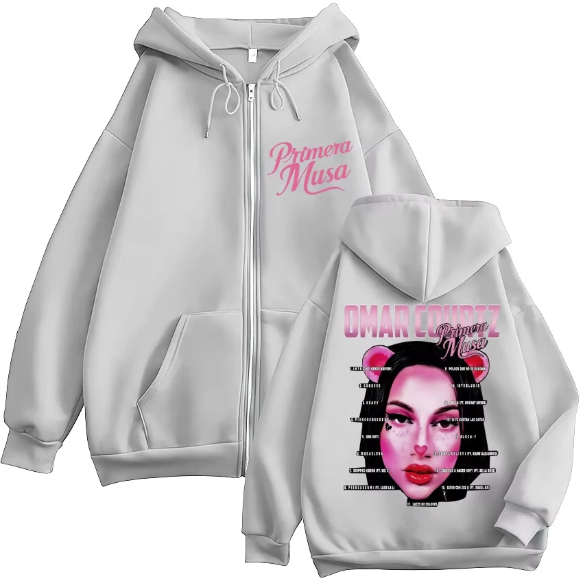 apper عمر كورتز بريميرا موسى 2025 أغطية رأس بسحاب للرجال والنساء موضة عتيقة الهيب هوب ملابس رياضية من الصوف معاطف غير رسمية كبيرة الحجم