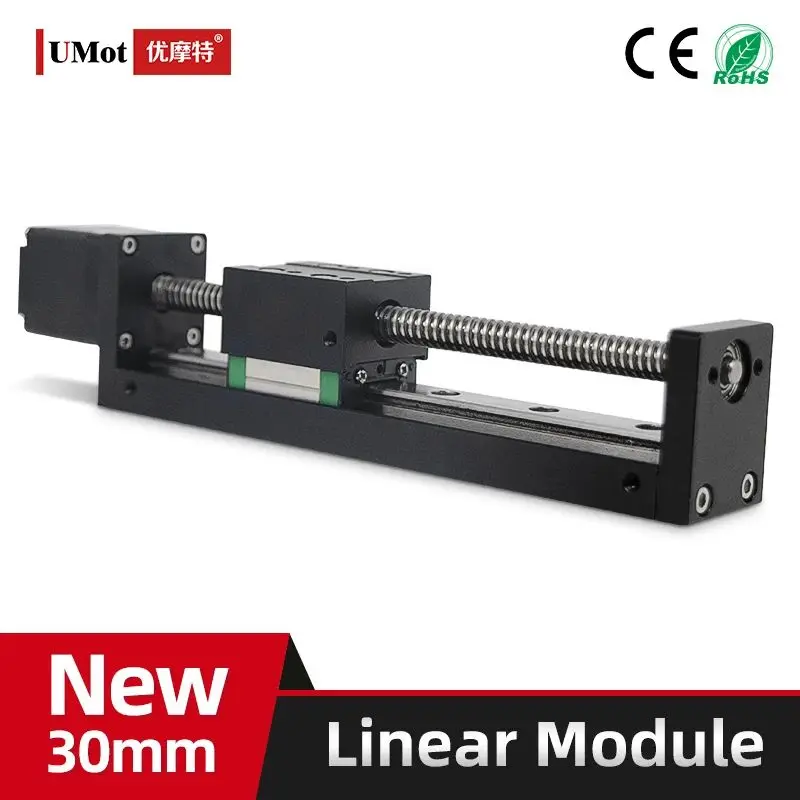 UMOT 100mm Stroke Torque 65mNm 0.95A Mini Motorized Slide Table Linear Guide Rail Stage with Nema11 Motor CNC Mini Sliding Table