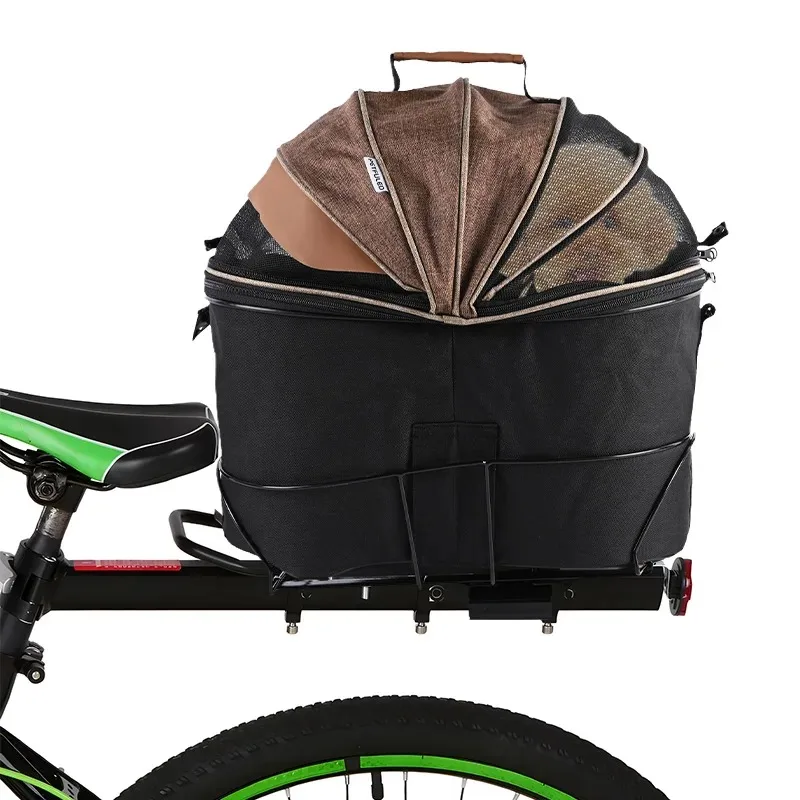 Suitable for adjustable shoulder bags, portable breathable, cat and dog bicycle baskets