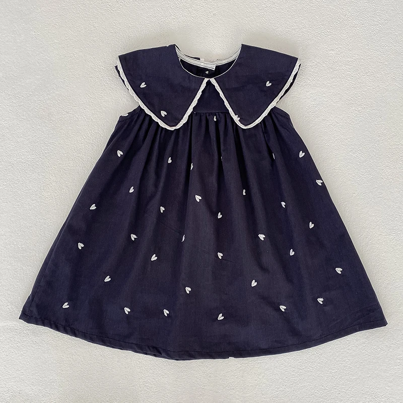 2026 Sommer-Schwesterkleidung 0-24M Baby Mädchen Ärmellose Baumwoll-Stickerei Baby Bodysuit 2-6 Jahre Süße Partykleider für Kinder – Detail 16