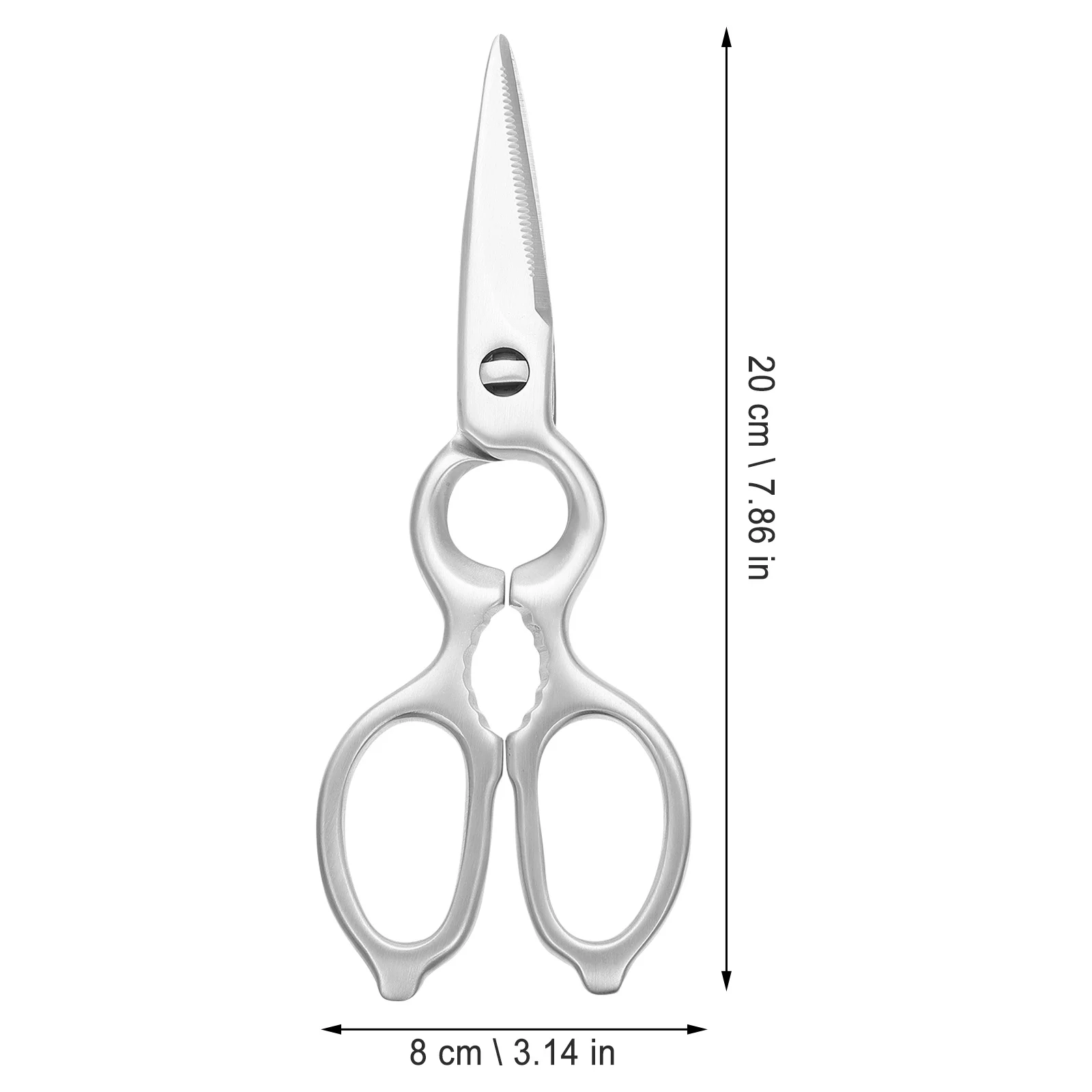 

Heavy Duty Kitchen Scissors Stainless Steel Shear Chicken Bone Cutter Multifunctional Grip for Poultry Turkey Steak