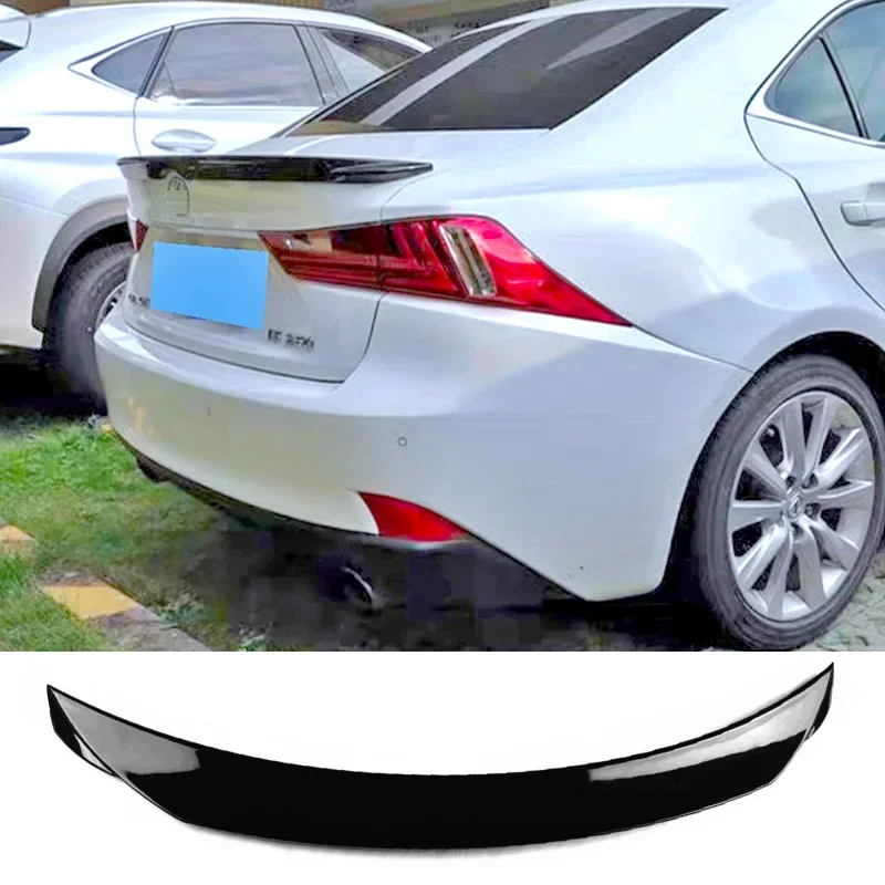 Black Spoiler for Lexus IS200 2012 to 2018 Tail Fin IS 250 350 300 Car Rear Wing Accessories Easy installation