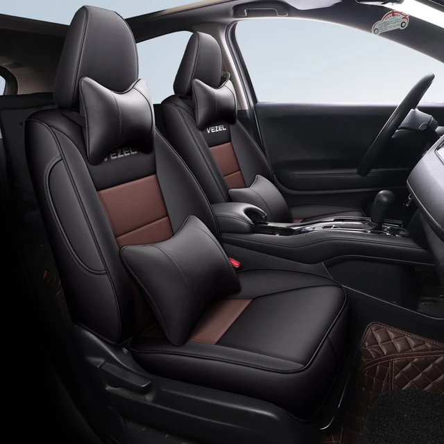Custom Luxury Car Seat Cover For Honda Vezel HRV XRV 2014 2015 2016 2017 2018 2019 Waterproof Leather Auto internal Accessories AliExpress
