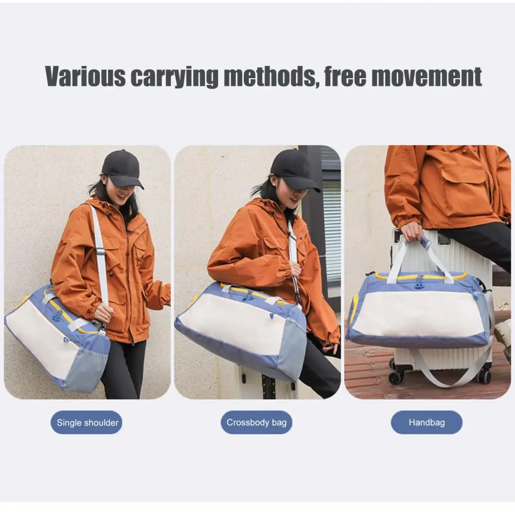 Wet Dry Separation Travel Duffel Bag Waterproof Durable Travel Luggage Bag Large Capacity Multi Pocket Fitness Handbag Business