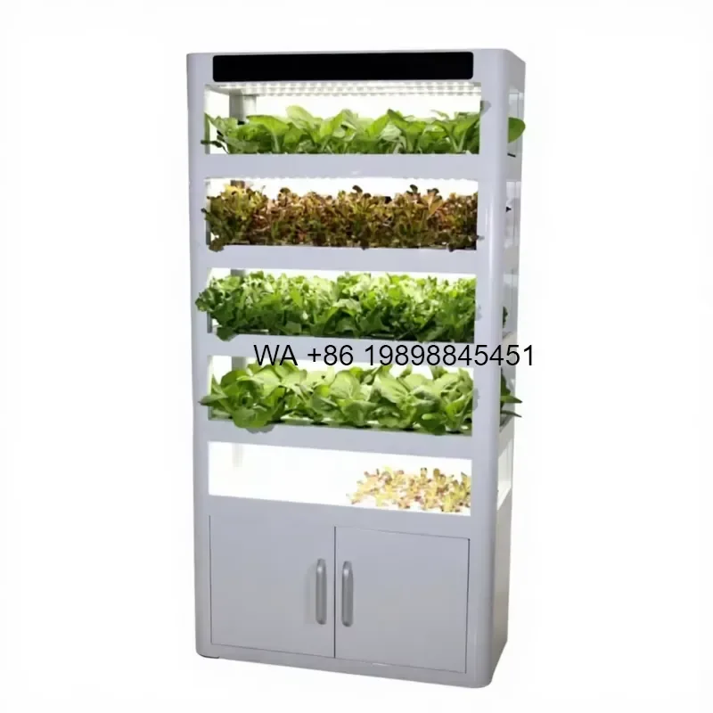 Wmwmnu Automatic NFT Vertical Hydroponic System Indoor Greenhouse Multi Layer Vegetable Seed Growing Rack Nursery