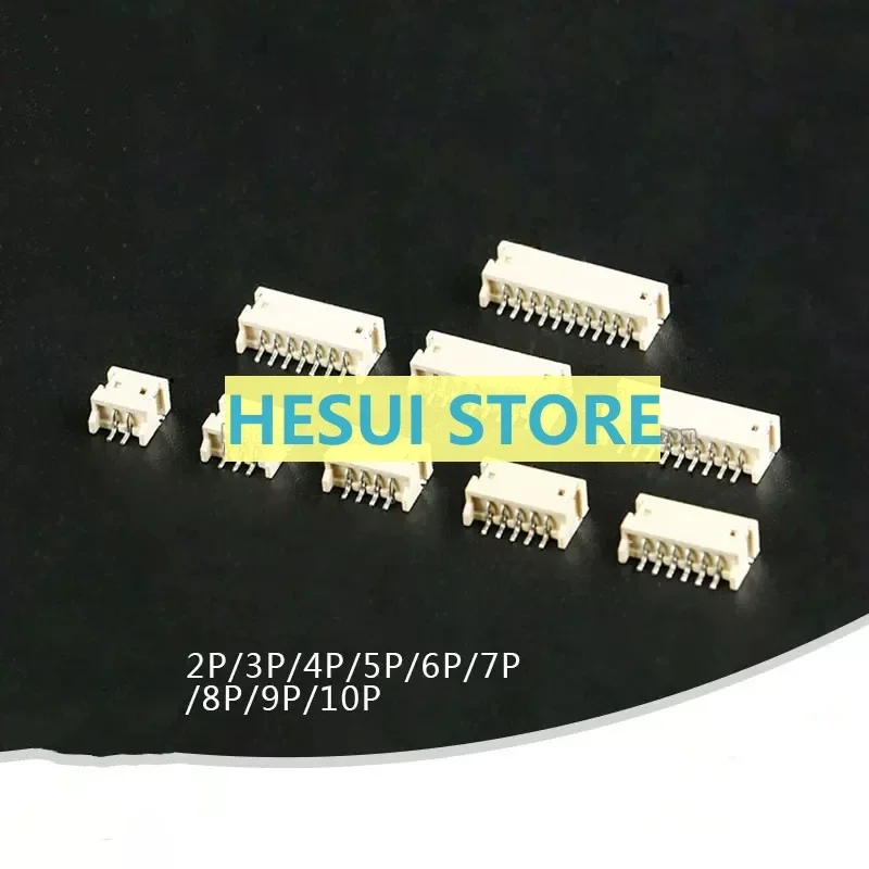 10 pieces ZH1.5MM 2/3/4/5/6/7/8/9/10P horizontal stickers connector plug-in SMD socket Wiring Termina Block & Connector