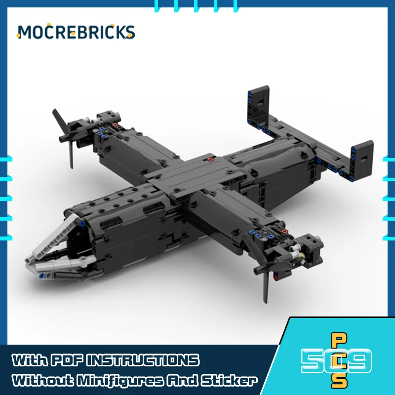 

﻿ Fighter Series Bell-Boeing V-22 Opsrey Model MOC Military Combat Aircraft Building Blocks Plane Toys Bricks Children's Gifts