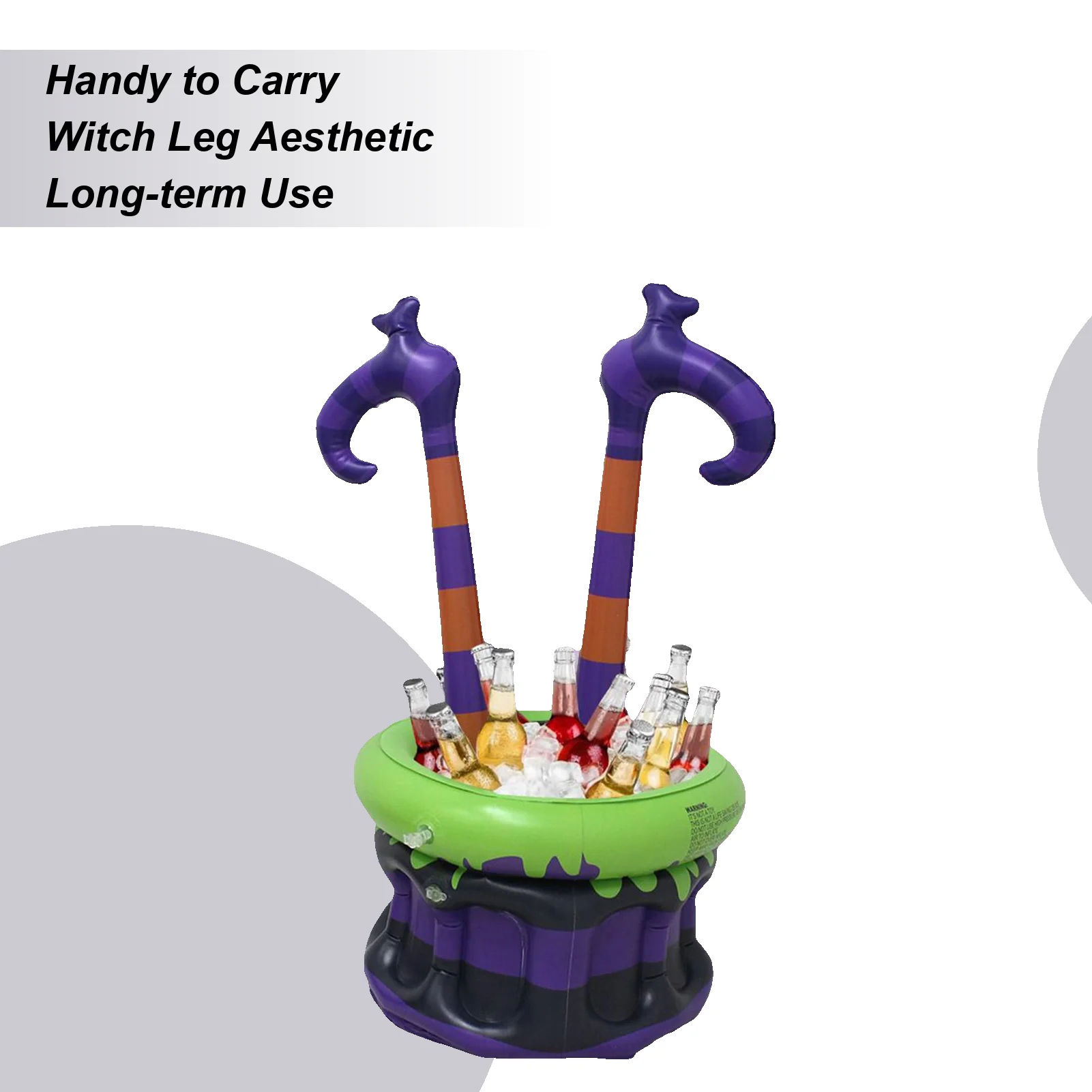 Inflatable Cooler Witch Pot Drinks Cooler Large Decorative Cocktail Wine Tub For Birthday Halloween Home Outdoor Wedding Parties
