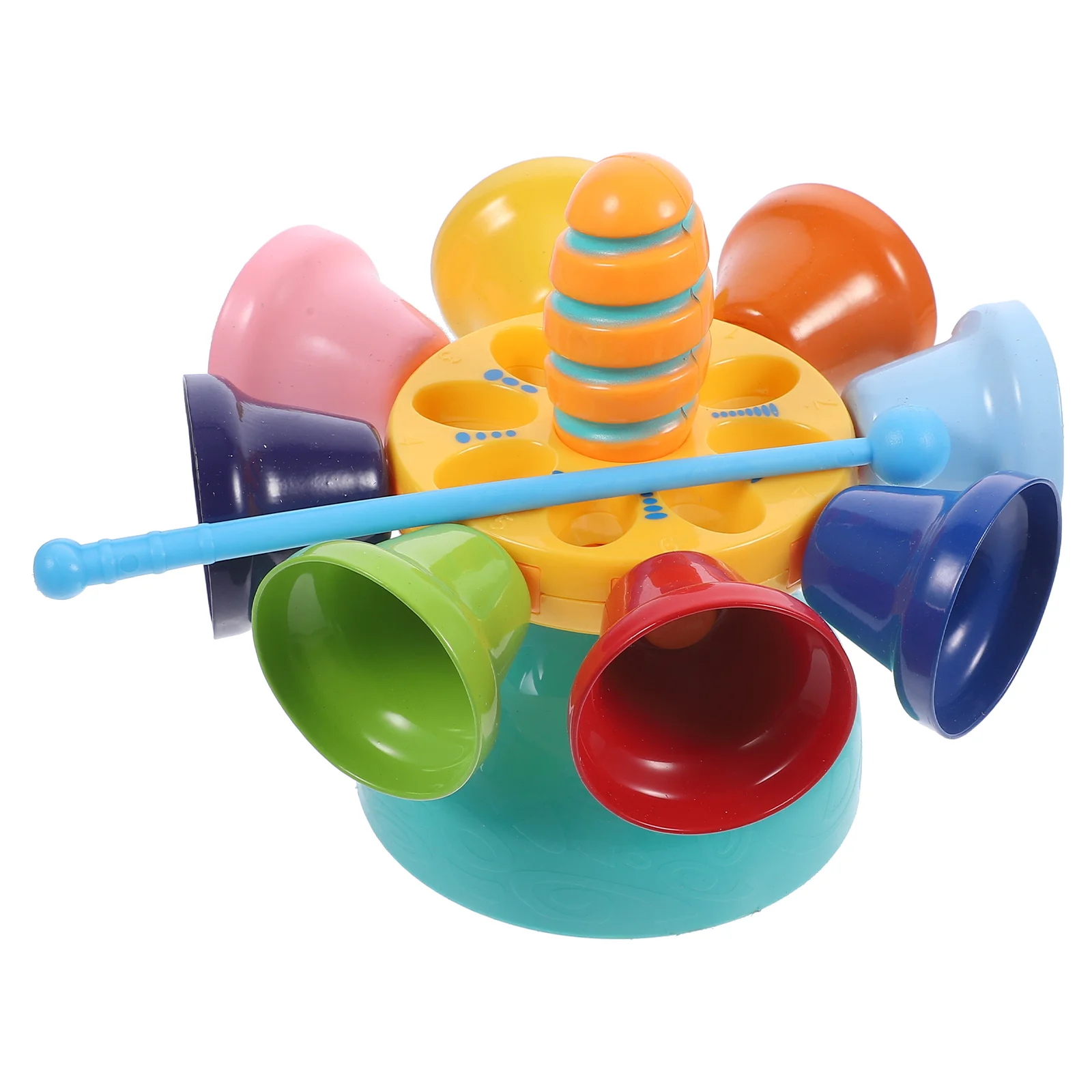 Rotating Bell Instrument Kids Percussion Toy Preschool Musical Enlightenment Toys Puzzle for Steel Sheet Baby Child Babies