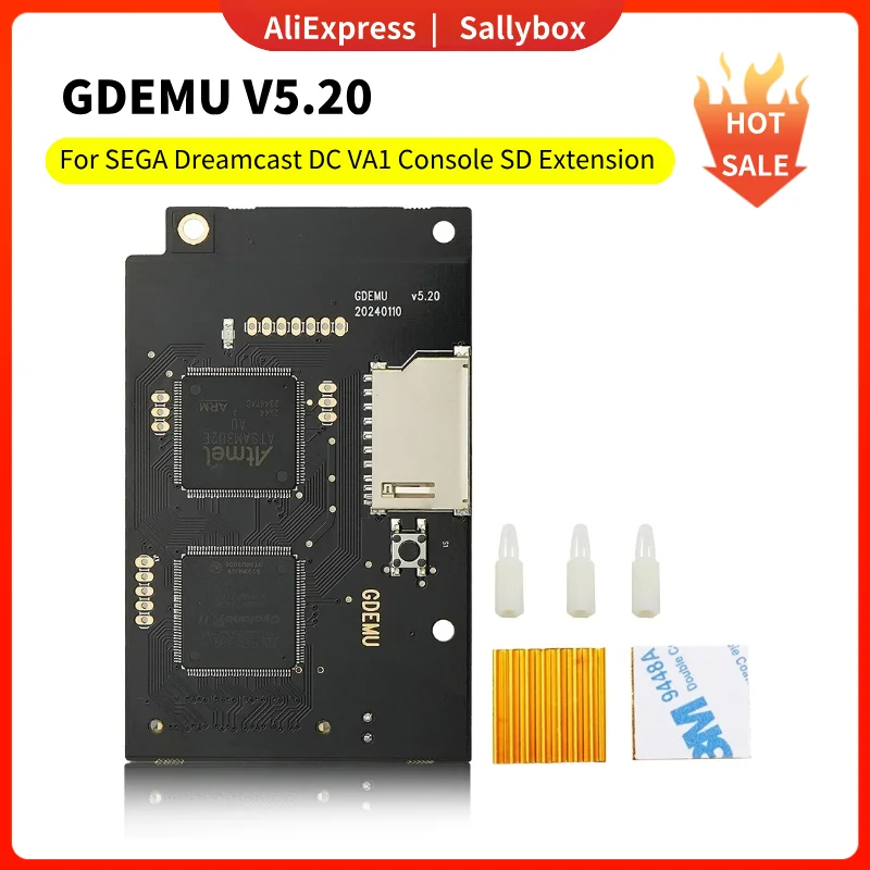 

GDEMU V5.20 Newest Version Optical Drive Simulation Board for SEGA Dreamcast DC VA1 Console SD Extension