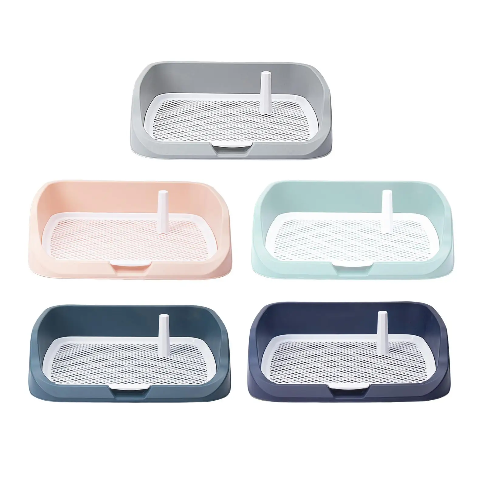 

Portable Pet Dog Toilet Puppy Potty Tray Anti Splashing Dog Litter Tray Indoor Detachable Reusable for Small and Medium Dogs