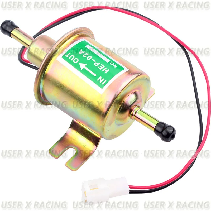 USERX Universal Car Electronic fuel Pump 24V DC gasoline conveyor Pumpjack external diesel pump HEP-02A