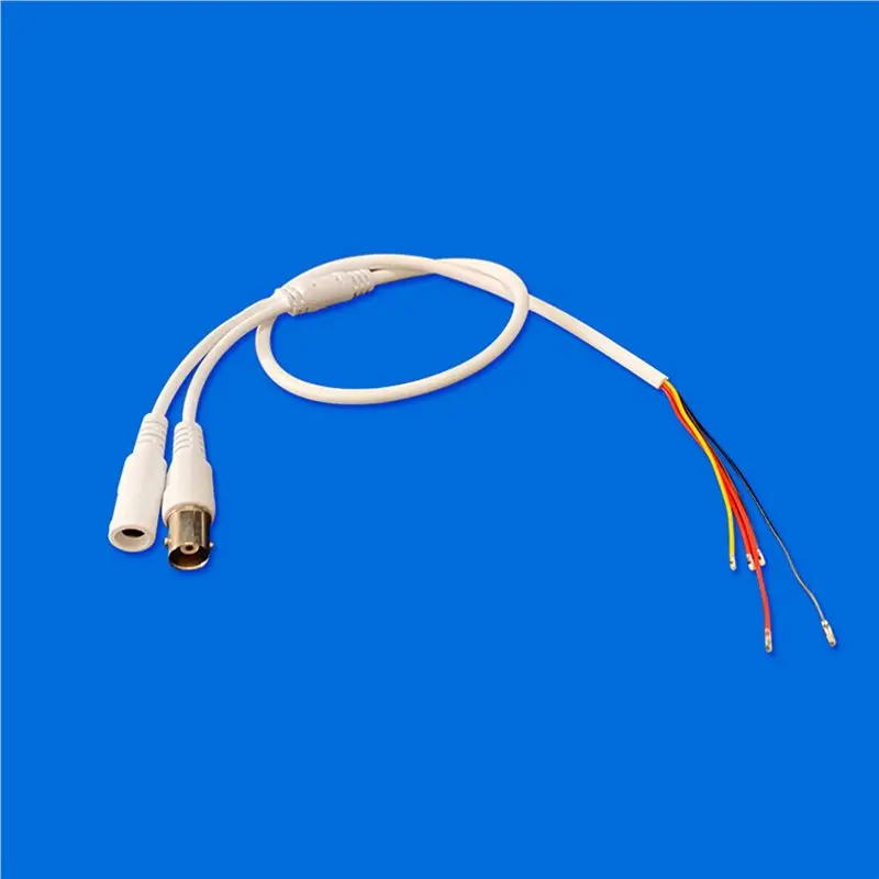 DT24 2X Monitor Analog Five-Core Cable Video Power Cable 5-Core Waterproof BNC Camera Head Light Board Tail Cable