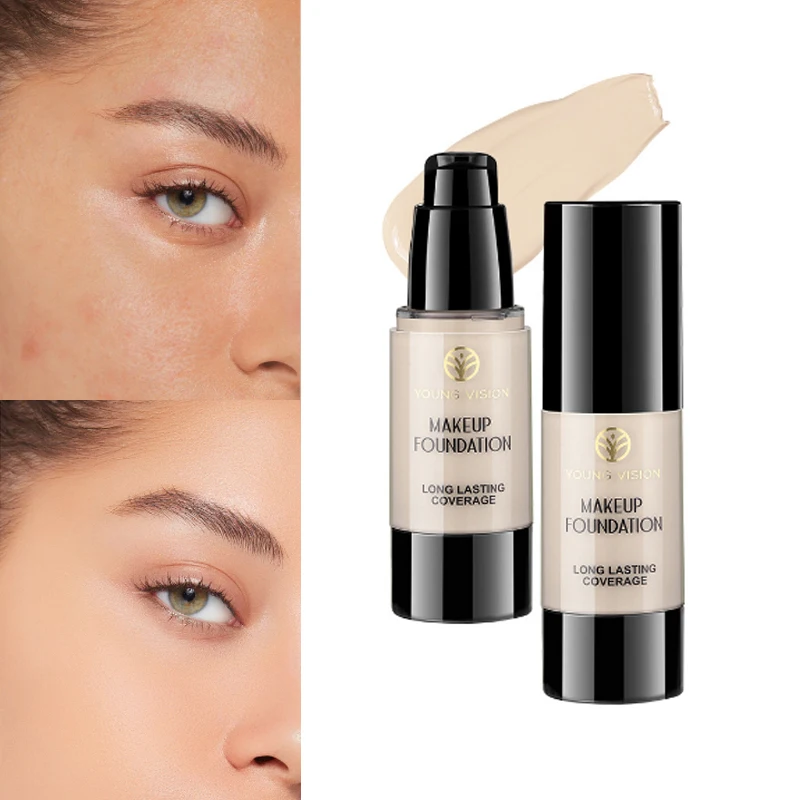 Fondotinta liquido bianco Base per trucco viso cosplay Fondotinta correttore impermeabile ad alta copertura a lunga durata per le donne