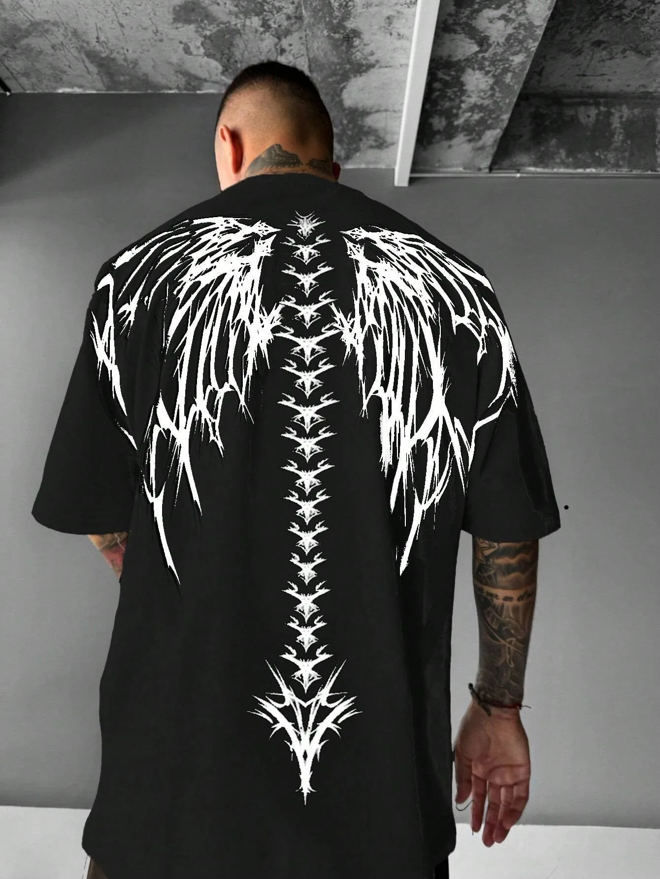 The New Men's T-Shirt for the Summer of 2025 Features a Casual Fashionable Comfortable and Soft 3D Wing Pattern Print