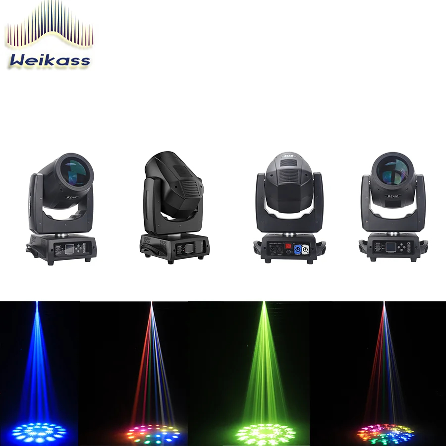 Weikass Mini 7R 230W Beam Moving Head Stage Light Dmx Rainbow Effect Wash Dj Bar Party Disco Dj Show Wedding