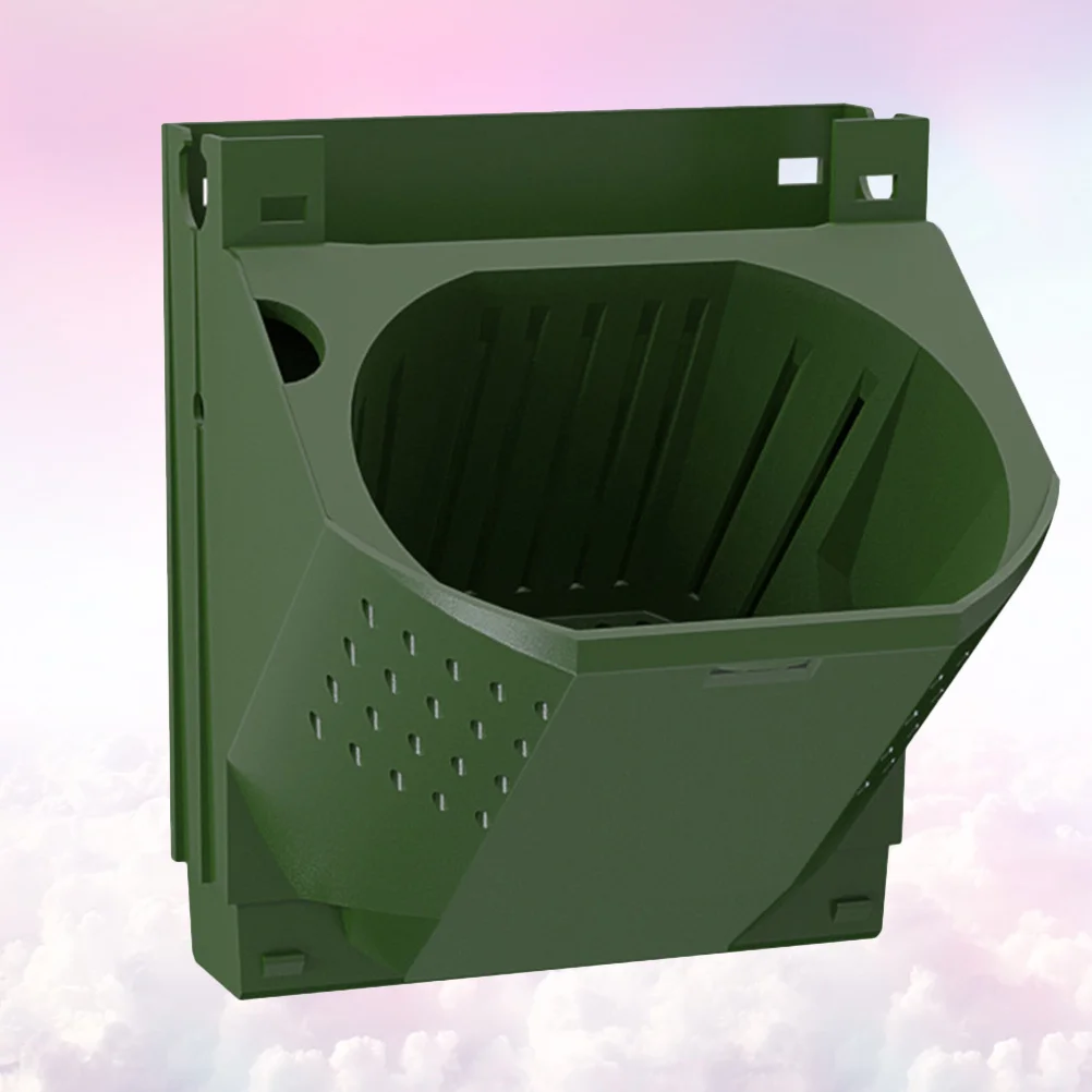 1 قطعة ثقب واحد اناء للزهور تكويم جدار عمودي زارع للشرفة ساحة فناء سياج داخلي في الهواء الطلق حديقة استخدام الأخضر #4