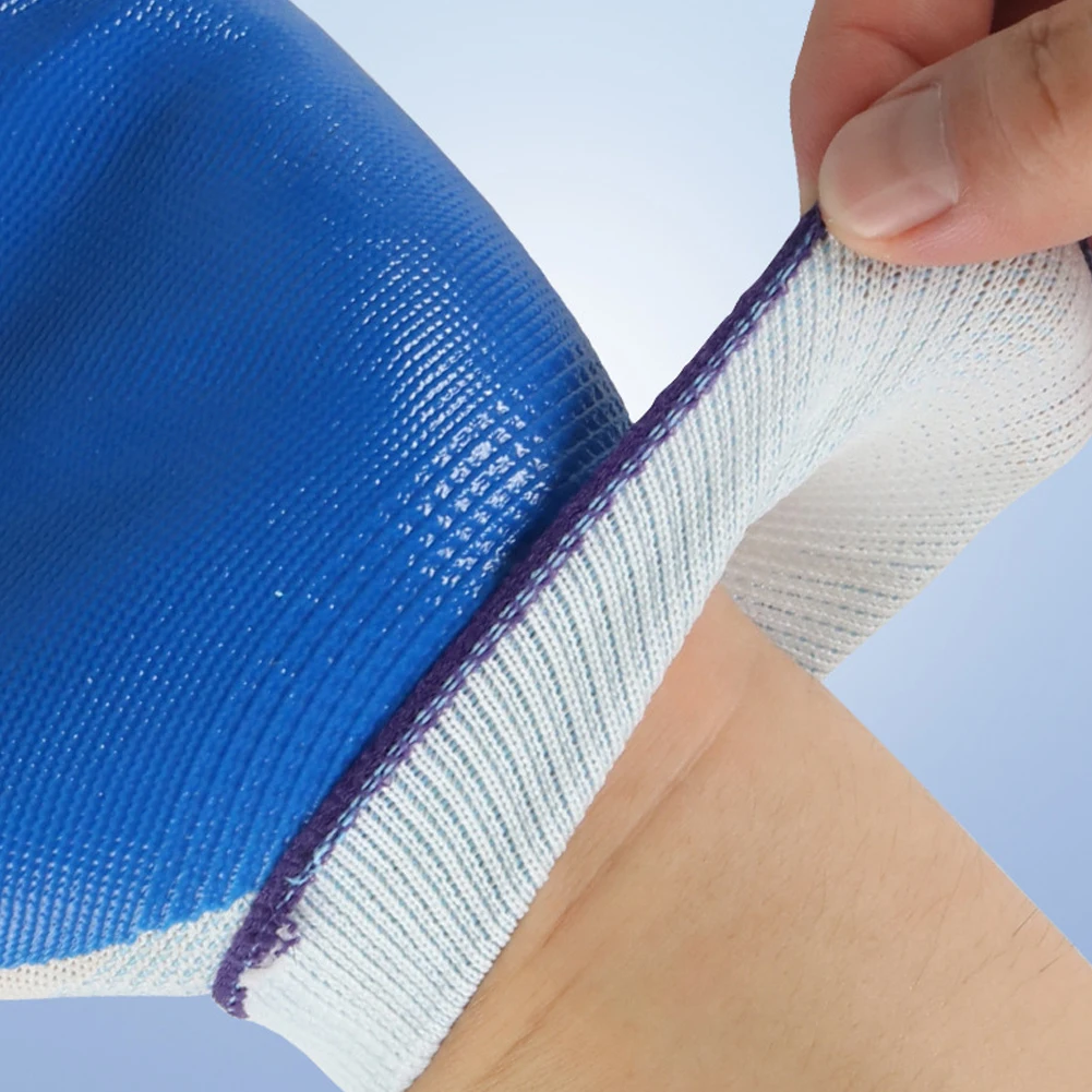 

Нитриловые перчатки Нескользящие износостойкие защитные рабочие перчатки Дышащие перчатки для охраны труда Рабочая варежка Охрана труда