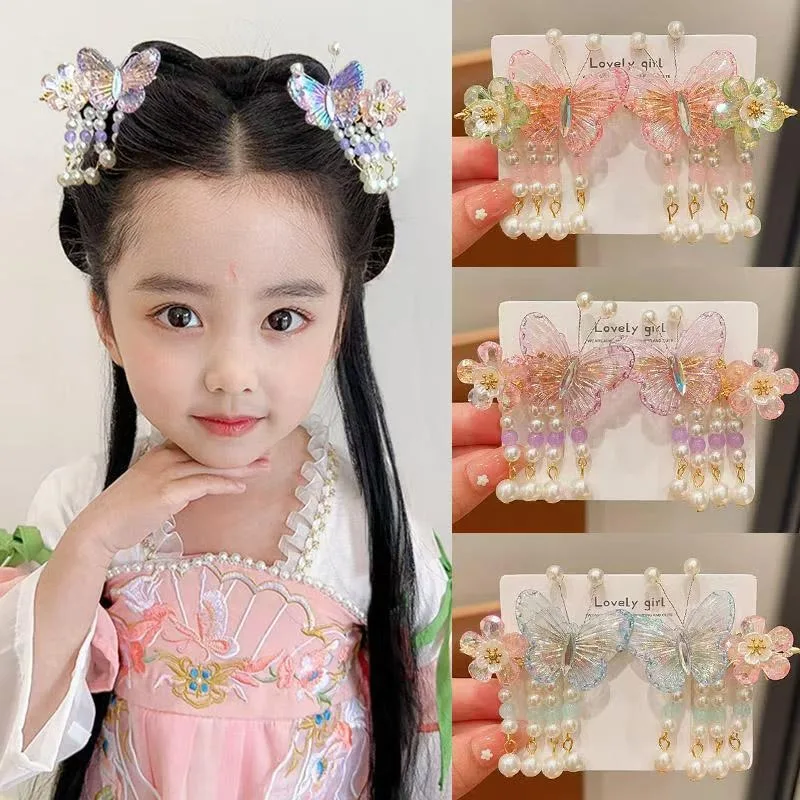 

2pcs Cute kids Boutique Hair Accessories Resin Sweet Cute Hair Clips Suitable for Girls' Daily Activities Wear Elegant Hairpin