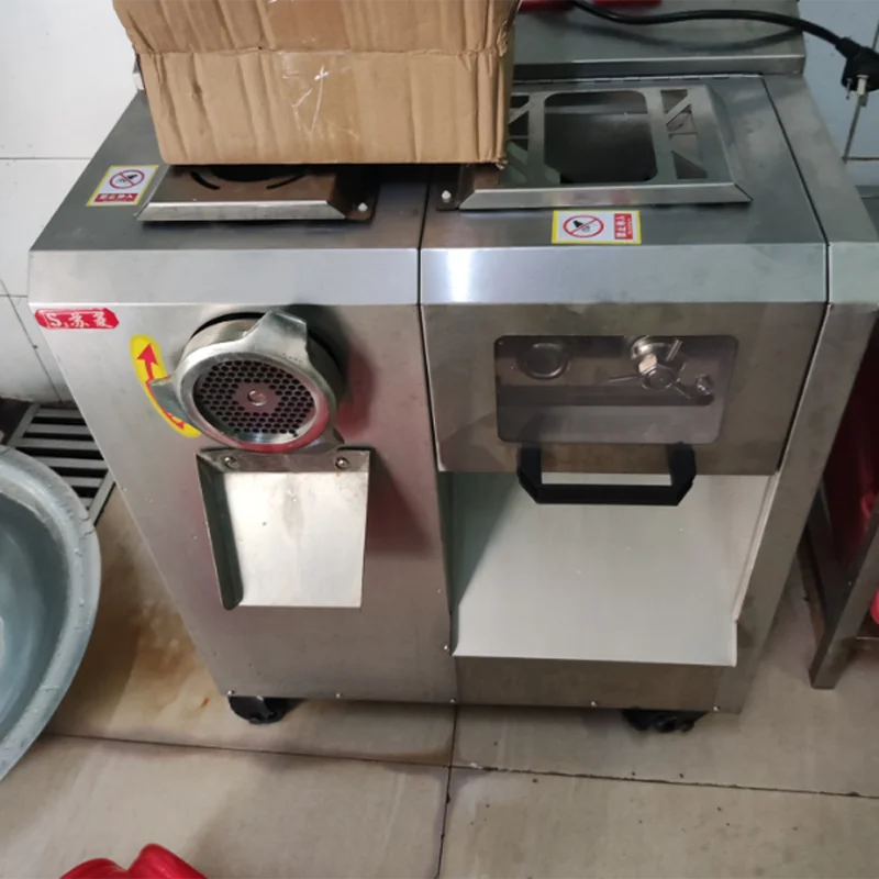 Automatic Meat Grinder Machine Vegetable Meat Shredder Machine Sausage Beef Cutting Machine
