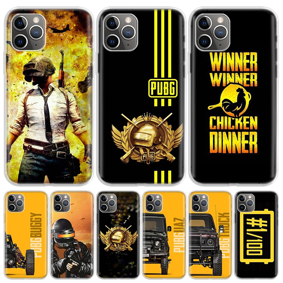 PUBG Winner Chicken Dinner For iPhone 16 15 14 13 12 11 Pro Max Phone Case X XS XR 7 Plus Print 8 SE Apple Fundas Cover Coque 11