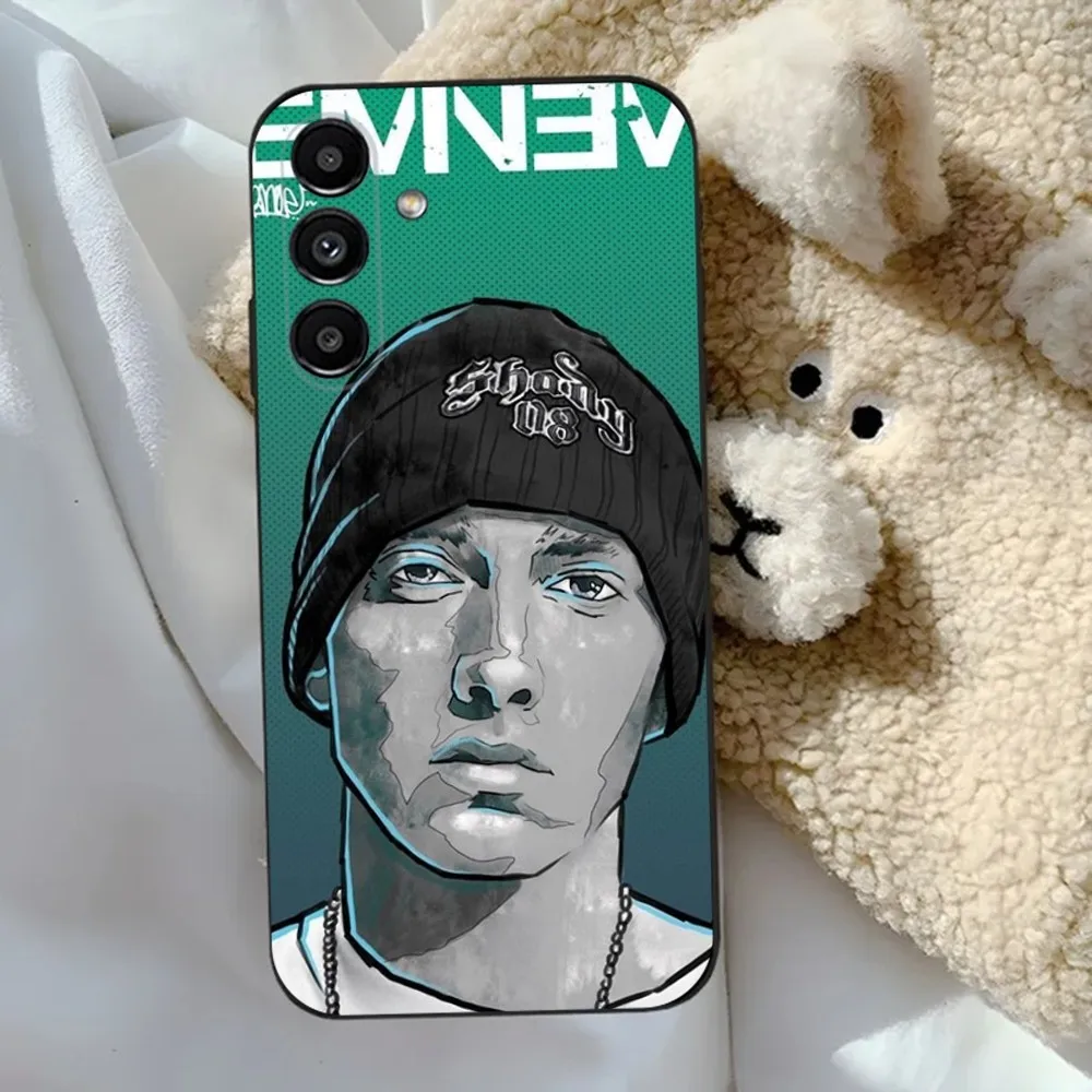 E-eminem-ミニ携帯電話ケース,ブラック,Samsung s24,20, 22,30,21,10,9,ultra,plus,lite,5g