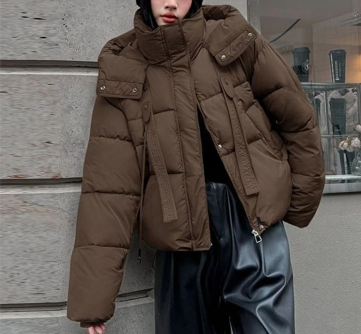 2025 Winter Style Cozy Cotton Coat for Petite Women - Thick and Versatile Outerwear