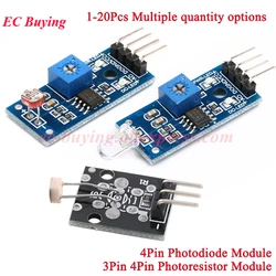 1-20Pcs Photodiode Sensor GL5516 Optical Sensitive Resistance LM393 Photoresistor Module Light Photosensitive Switch for Arduino