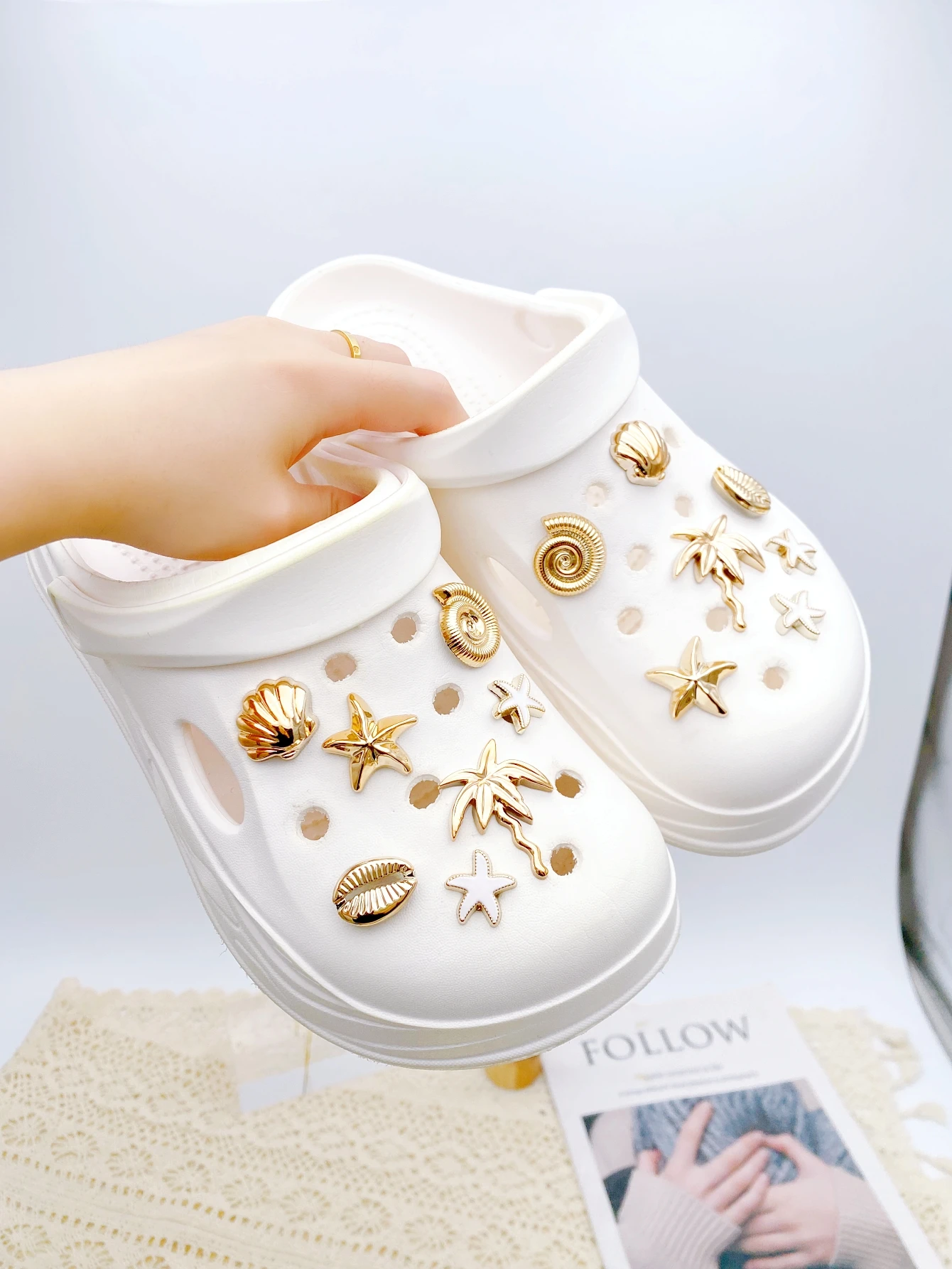 14-piece shoe decoration DIY casual shoe decoration - An interesting and versatile way to personalize your footwear