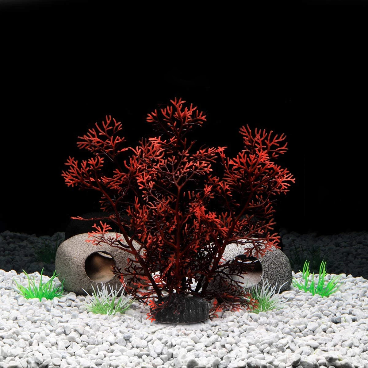 

2pcs Simulated Aquatic Grasses Realistic Dense Leaves For Aquarium Decor Environment-Friendly Plastic 3D Underwater Plants