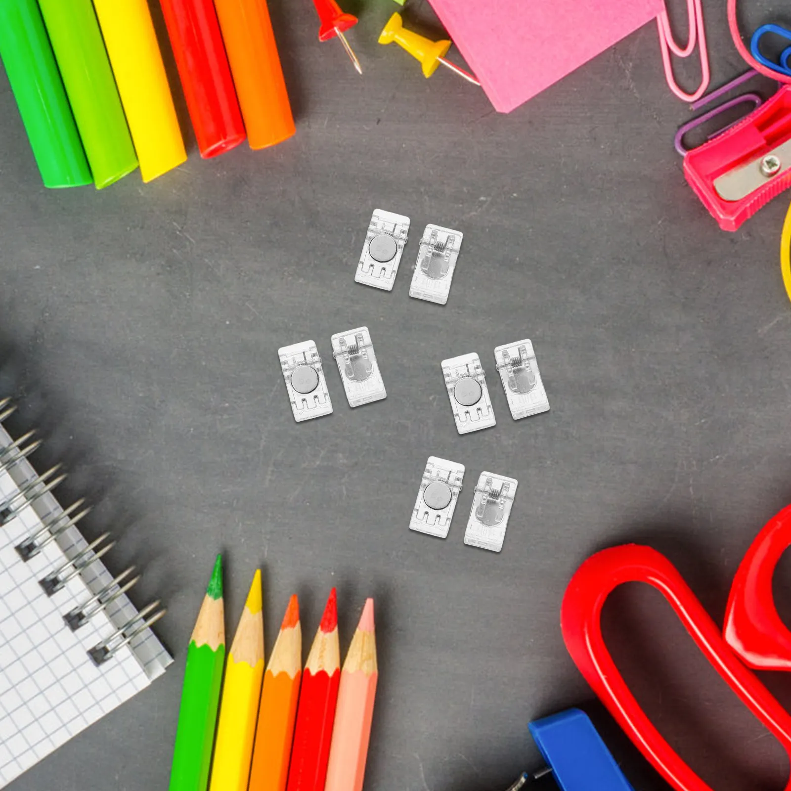 

10Pcs Id Badge Clips Strong Wear Resistant Steel Plastic Clip for Work Badge Name Tag Certificate Holder Convenient for Daily