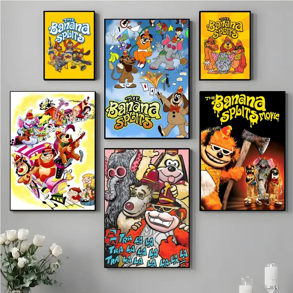 

The A-B-Banana S-Splits Cartoon Band Poster HD Waterproof Canvas Art: Aesthetic Wall Decor Home,Bar & More