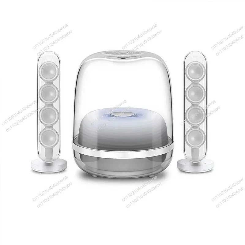 2.1 High-quality Bluetooth speaker Glazed 4 wireless Bluetooth speaker Home desktop audio Voice intelligent digital