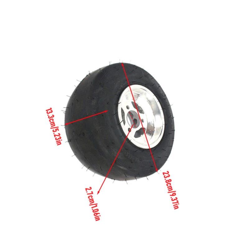 Upgrade Your ATV with 10X4.50-5 Inch Front & Rear Vacuum Tires and Durable Wheel Rims Combo
