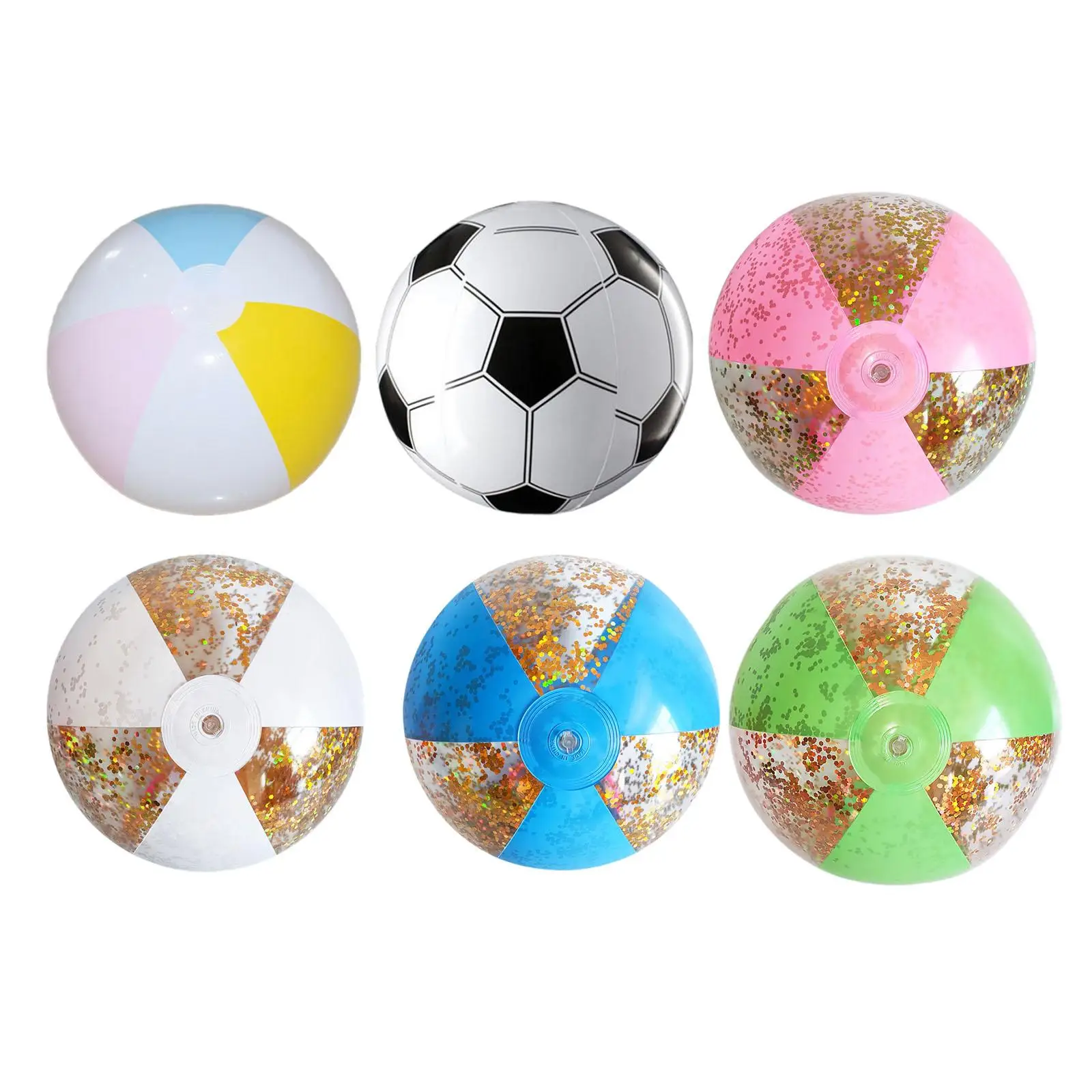 Inflatable Beach Ball Summer Water Games Holiday Outdoor Sports Props Water Beach Toys for Kids Adults PVC Water Balloons