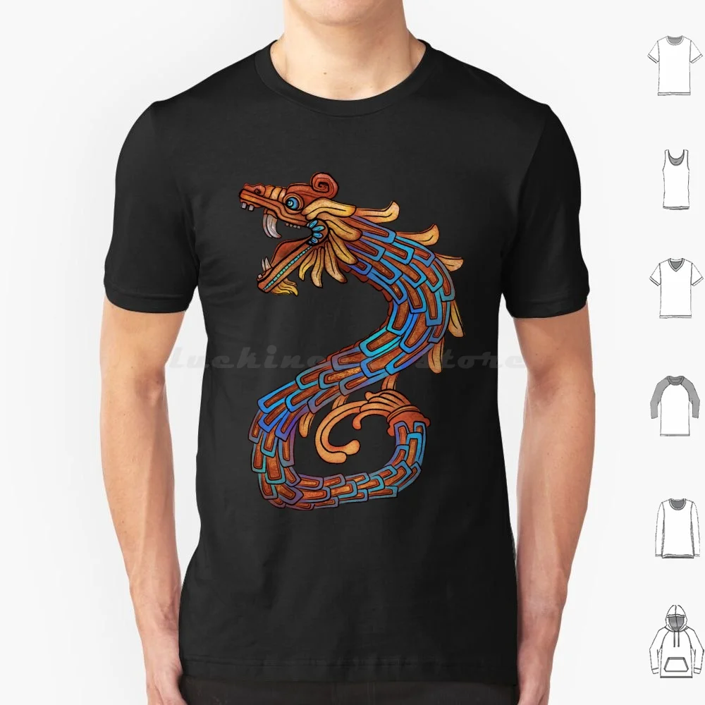 Quetzalcoatl t shirt große größe 100% baumwolle quetzalcoatl aztec mayan mxico südamerika nische drachen serpent maya meso american nahua