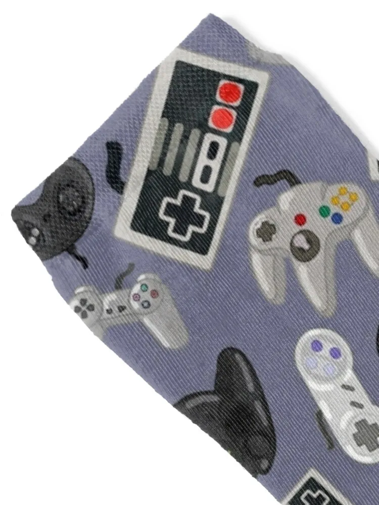 Old School Video Game Controllers - Repeating Pattern Socks professional running designer brand Crossfit Boy Socks Women's