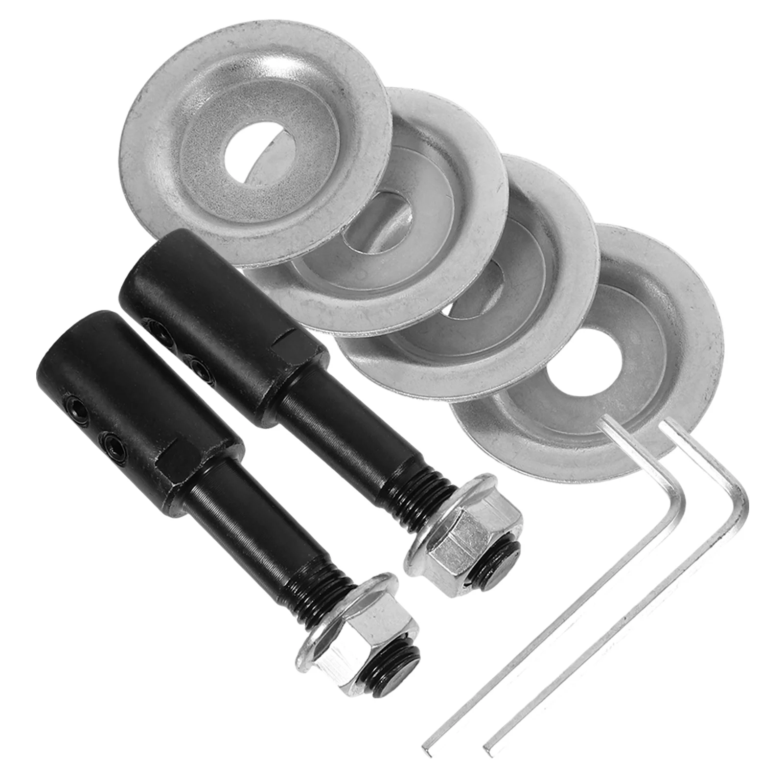 

2 Sets 8mm Grinding Wheel Shaft Steel Bench Accessories Polishing Rod Extension for 775 Motor High Performance